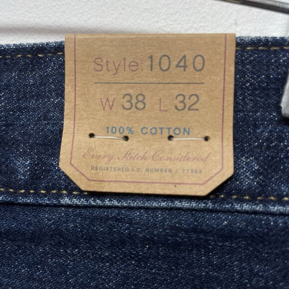 J.Crew 1040 Athletic Tailored Fit Narrow Tapered Leg Men's W38 L32  Blue Jeans - Picture 12 of 15